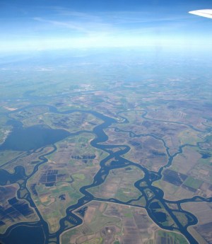 Aerial view of the Delta