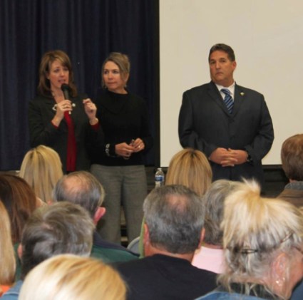 Town Hall Speakers - Mary Piepho, Jan McCleery, Jim Frazier.